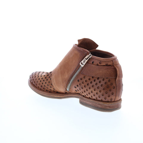 A.S.98 Zari 630253-101 Womens Brown Leather Ankle & Booties Boots Boots