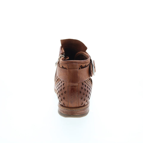 A.S.98 Zari 630253-101 Womens Brown Leather Ankle & Booties Boots Boots