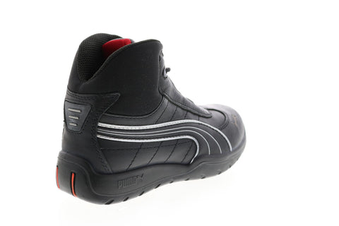 Puma Daytona Mid Steel Toe 632165 Mens Black Leather Lace Up Work Boots