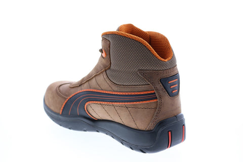 Puma Leather Steel Toe 632185 Mens Brown Nubuck Lace Up Work Boots