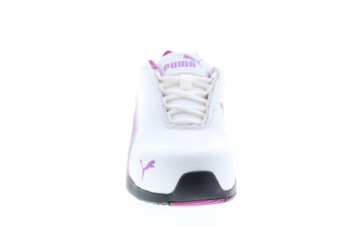 Puma Velocity Wht Low 642805 Womens White Leather Lace Up Work Boots