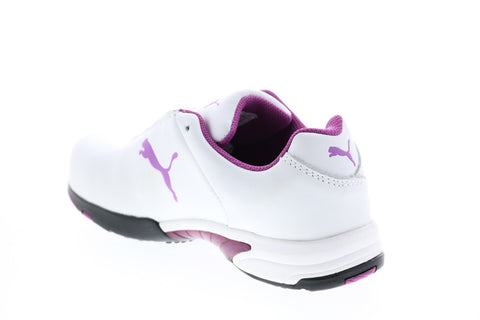 Puma Velocity Wht Low 642805 Womens White Leather Lace Up Work Boots