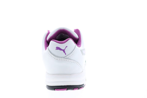 Puma Velocity Wht Low 642805 Womens White Leather Lace Up Work Boots