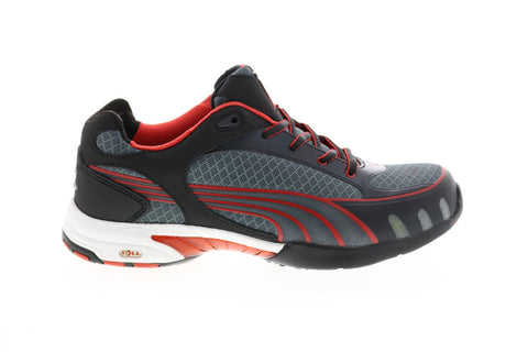 Puma Fuse Motion 642875 Womens Gray Mesh Lace Up Work Boots