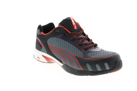 Puma Fuse Motion 642875 Womens Gray Mesh Lace Up Work Boots