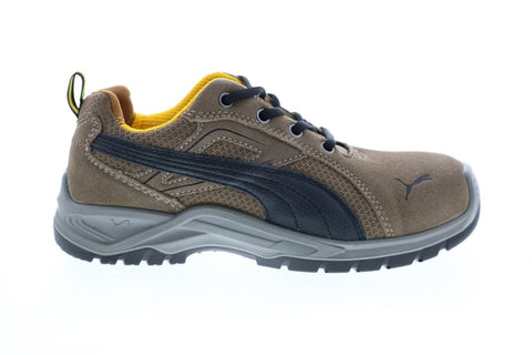 Puma Omni Low 643645 Mens Brown Suede Lace Up Work Boots
