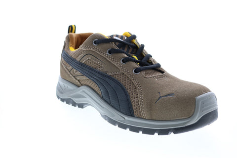 Puma Omni Low 643645 Mens Brown Suede Lace Up Work Boots