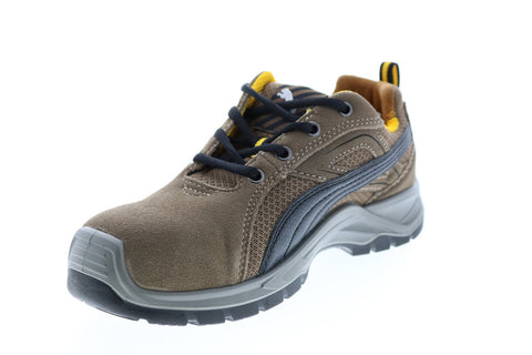 Puma Omni Low 643645 Mens Brown Suede Lace Up Work Boots