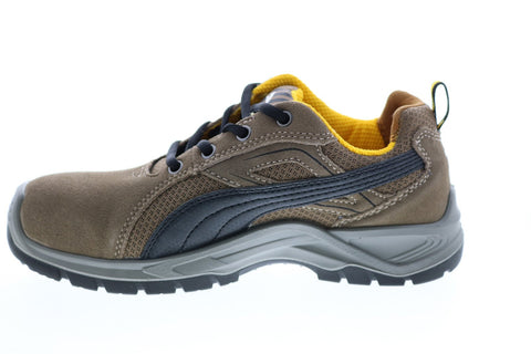 Puma Omni Low 643645 Mens Brown Suede Lace Up Work Boots