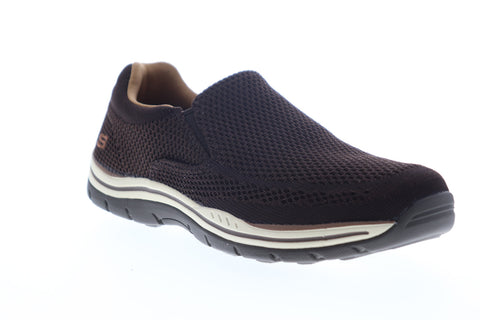 Skechers Expected Gomel 65086 Mens Brown Mesh Slip On Lifestyle Sneakers Shoes