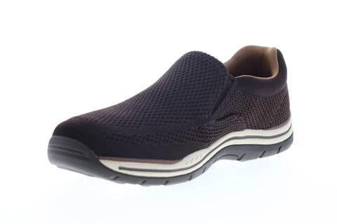 Skechers Expected Gomel 65086 Mens Brown Mesh Slip On Lifestyle Sneakers Shoes