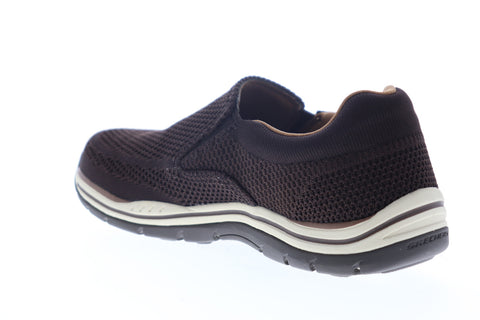 Skechers Expected Gomel 65086 Mens Brown Mesh Slip On Lifestyle Sneakers Shoes