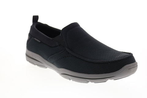 Skechers Harper Walton 65382 Mens Black Canvas Lifestyle Sneakers Shoes