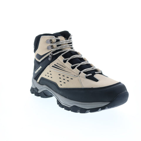 Skechers Polano Norwood 65755 Mens Gray Leather Lace Up Hiking Boots