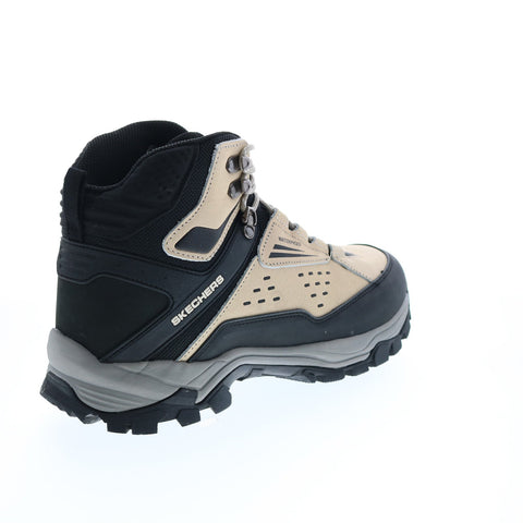 Skechers Polano Norwood 65755 Mens Gray Leather Lace Up Hiking Boots