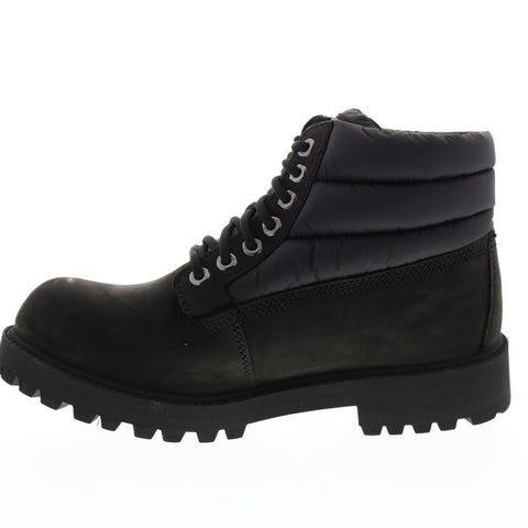 Skechers Sergeants Verno 65838 Mens Black Leather Lace Up Lace Up Boots