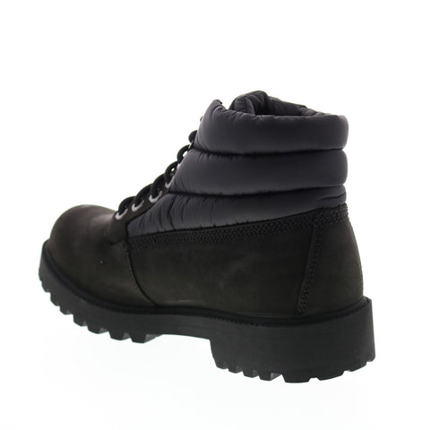 Skechers Sergeants Verno 65838 Mens Black Leather Lace Up Lace Up Boots