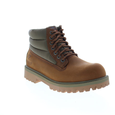 Skechers Sergeants Verno 65838 Mens Brown Leather Lace Up Lace Up Boots