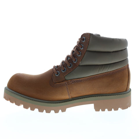 Skechers Sergeants Verno 65838 Mens Brown Leather Lace Up Lace Up Boots