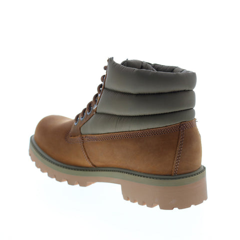 Skechers Sergeants Verno 65838 Mens Brown Leather Lace Up Lace Up Boots