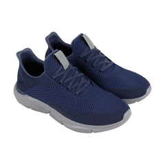 Skechers Ingram  Taison 65867 Mens Blue Canvas Slip On Lifestyle Sneakers Shoes