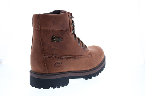 Skechers Sergeants Boralo 65885 Mens Brown Nubuck Casual Dress Boots