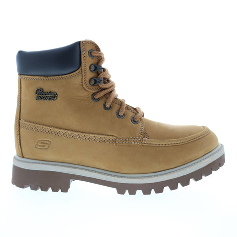 Skechers Verdict Range Top 65886 Mens Brown Nubuck Leather Casual Dress Boots