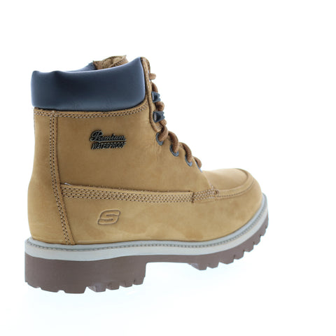 Skechers Verdict Range Top 65886 Mens Brown Nubuck Leather Casual Dress Boots