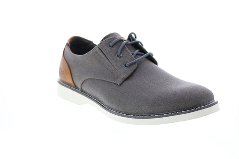 Skechers Parton Wilcon 65925 Mens Gray Oxfords & Ups Plain Toe Sh - Ruze Shoes