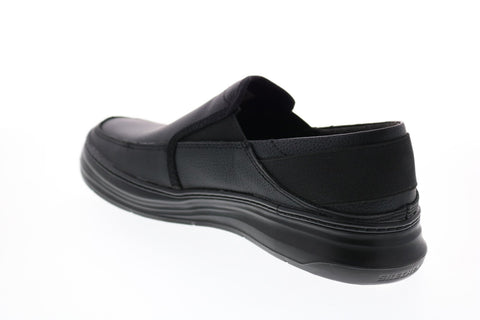 Skechers Moreno Relton 66082 Mens Black Loafers & Slip Ons Casual Shoes
