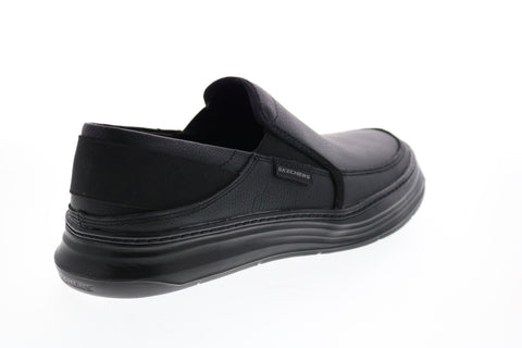 Skechers Moreno Relton 66082 Mens Black Loafers & Slip Ons Casual Shoes