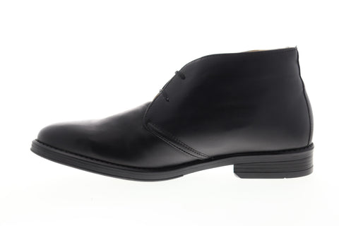 Giorgio Brutini Winnow 660851 Mens Black Leather Mid Top Lace Up Chukkas Boots