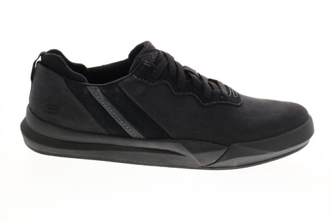 Skechers Norsen Valo 66371 Mens Black Canvas Lifestyle Sneakers Shoes