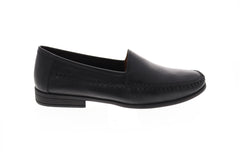 Giorgio Brutini Morty Mens Black Leather Casual Dress Slip On Loafers Shoes