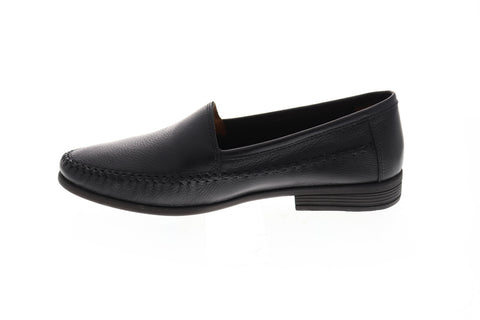 Giorgio Brutini Morty Mens Black Leather Casual Dress Slip On Loafers Shoes