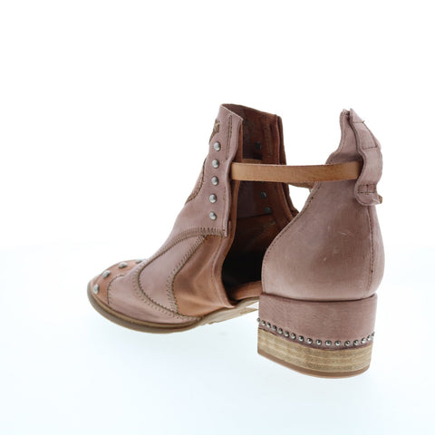 A.S.98 Maudie 672025-101 Womens Brown Leather Heeled Sandals Shoes