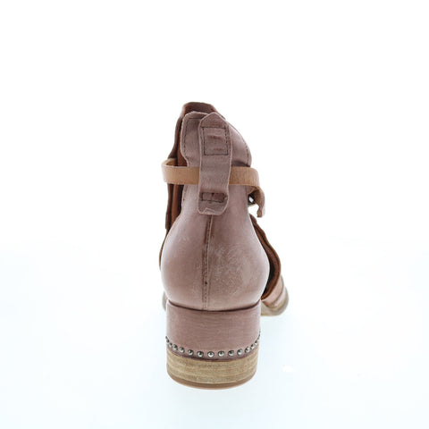 A.S.98 Maudie 672025-101 Womens Brown Leather Heeled Sandals Shoes