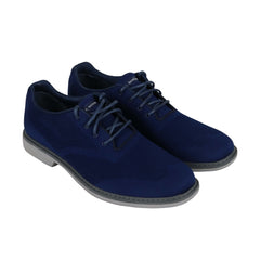 Mark Nason Hardee Mens Blue Textile Casual Dress Lace Up Oxfords Shoes