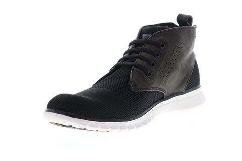 Skechers Neo Casual Kelby 68305 Mens Black Mesh Chukkas Lace Up Boots Shoes