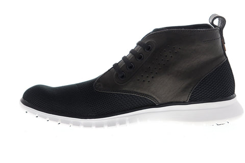 Skechers Neo Casual Kelby 68305 Mens Black Mesh Chukkas Lace Up Boots Shoes