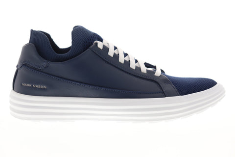 Mark Nason Shogun Down Time 68671 Mens Blue Leather Low Top Sneakers Shoes