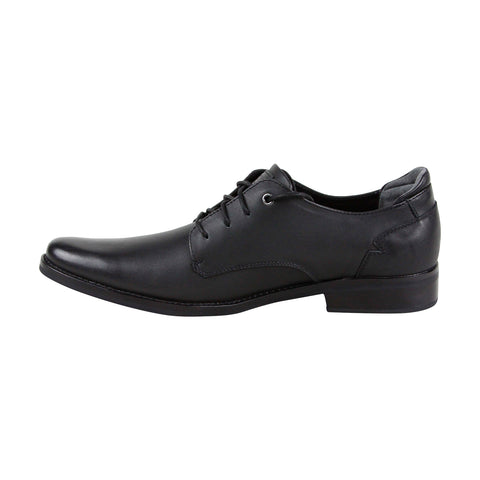 Skechers Tallowood Woodale 68967 Mens Black Leather Plain Toe Oxfords Shoes