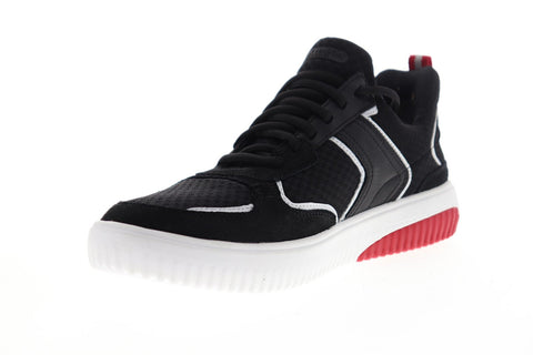 Skechers Ridge Rollie 69714 Mens Black Mesh Low Top Sneakers Shoes