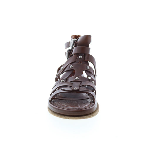 A.S.98 Payne 699039-201 Womens Brown Leather Gladiator Sandals Shoes