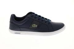 Lacoste Europa Lcr3 Spm Mens Blue Leather Casual Lifestyle Sneakers Shoes