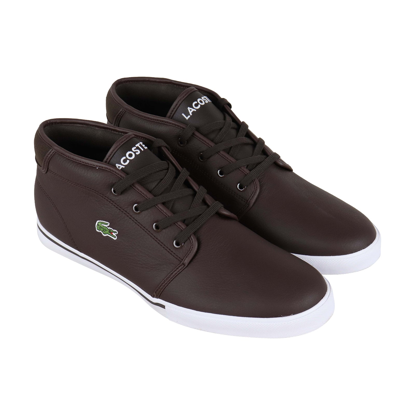 Lacoste Ampthill Lcr3 S Mens Brown Leather Casual Lifestyle