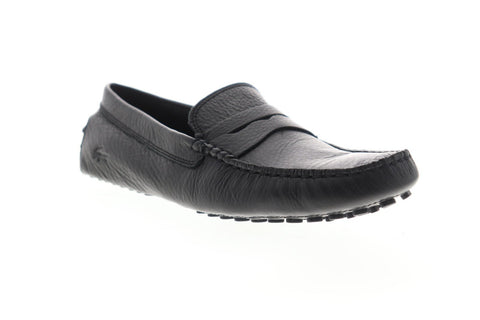 Lacoste Concours 118 1 P CAM Mens Black Leather Casual Loafers Shoes