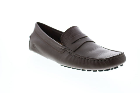 Lacoste Concours 118 P CMA Mens Brown Loafers & Slip Ons Moccasin Shoes