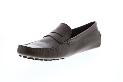 Lacoste Concours 118 1 P Cam Mens Brown Leather Penny Loafers & Slip Ons Shoes