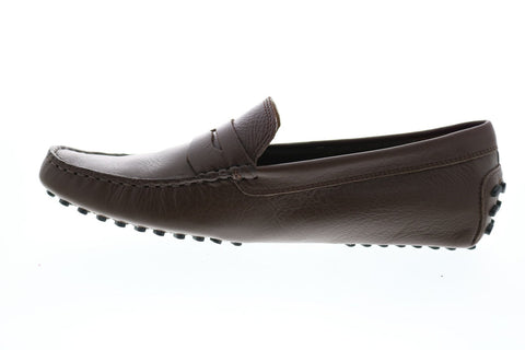 Lacoste Concours 118 1 P Cam Mens Brown Leather Penny Loafers & Slip Ons Shoes